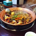跟风吃的炭火铜锅牛肉
