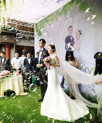 纪念我们的雨中庭院婚礼(更完)+【珂兰钻石2015第4季新娘日记】