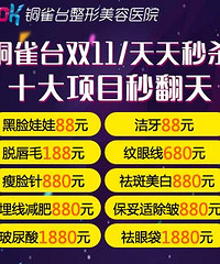 双十一,88元疯狂秒杀开始啦
