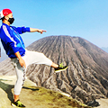 登上了宜珍火山