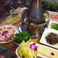 铜锅涮肉吃起好热火