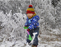 仙女山铲雪