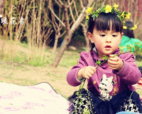 戴上花环,我就是春姑娘