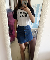 昨天败的spao衣服今天来发上身效果图啦~