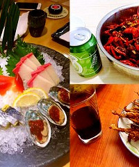 会吃又会做,自己做的小龙虾和烤肉