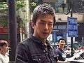 偶遇邓超张天爱拍戏