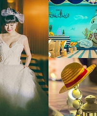 穿上显瘦的嫁衣,办海贼王主题婚礼