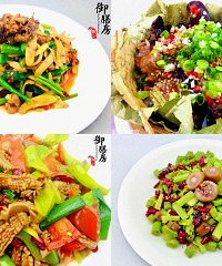 教你做下饭菜,荷香嫩牛肉、腰肝合炒