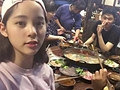 欧阳娜娜来重庆吃火锅