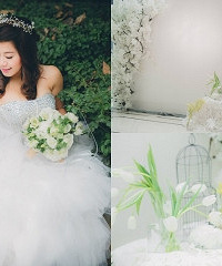 穿上洁白的婚纱,办清新的白色系婚礼