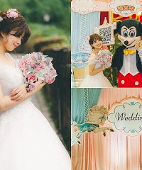 米奇、旋转木马,我的少女心童话婚礼