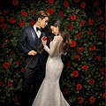 养眼夫妇的韩系婚纱照