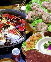 空调超给力的火锅店,贡菜丸子好有特色