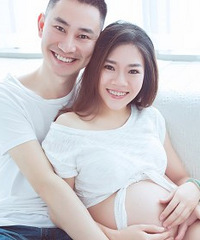 懒癌麻麻的孕照