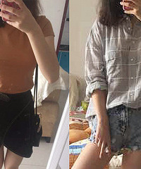 简单的纯色衣服很好搭配