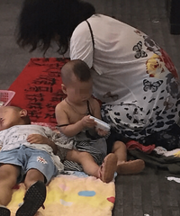沙区疑似发现被拐小孩
