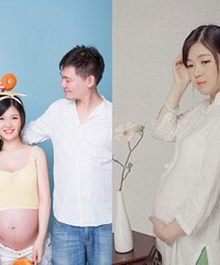 孕照+写真+全家福,我太节约了