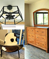 HOUZZ现代美式风,家具和灯都好美