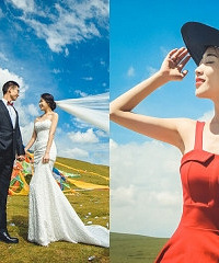 一半沙漠一半绿洲,我的青海湖婚纱之旅