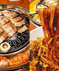 一家正宗的韩国烤肉,杂酱面好吃到飞起