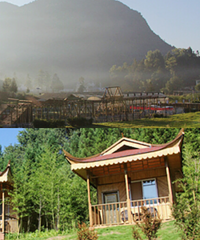 300多仙女山住小木屋,耍拓展训练