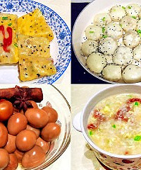 DIY各种小吃,生煎包、鸡蛋饼挨个做