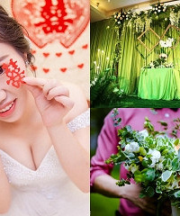 一场高性价比森林系婚礼,十足清新范