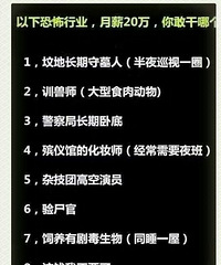 月薪20万,以下职业任挑,你最愿意做哪个?