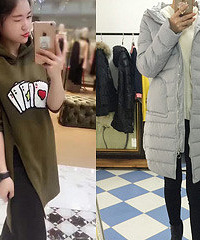Moco同款衣服买起来,扑克刺绣套头连帽卫衣才95