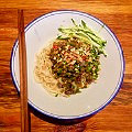肉沫豇豆面别有风味