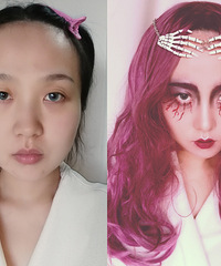 万圣节来了,女鬼妆容高清教程