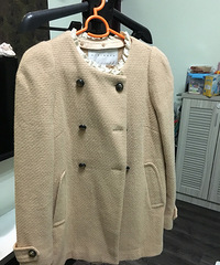 mikibana羊毛大衣,正价1999,