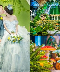 别致的“绿野仙踪”花园婚礼,好清新
