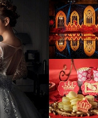 红金色轻奢婚礼,优雅又复古