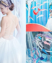 穿上最性感的婚纱,办大鱼海棠草坪婚礼