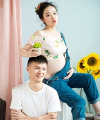 被自己惊艳的孕照来了