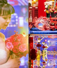 红蓝相撞,打造一场独特的英伦风婚礼