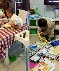 家有熊孩子,有图有真相