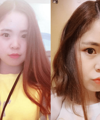 长发变韩式短发,烫了个微卷,好喜欢