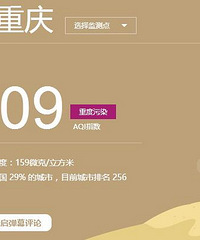 重庆市发布霾黄色预警,大家尽量减少外出哦
