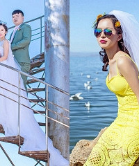 穿上美裙带上婚纱,私奔去洱海拍美照