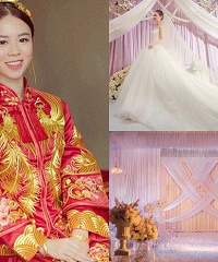 婚礼也混搭,我的中西合璧粉色系婚礼