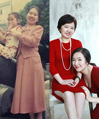 陪妈妈一起变老,美美的母女照