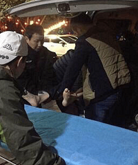 重庆一家五口去海南过年,遭遇车祸骨折了