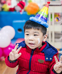 舒服!在幼儿园里过生日