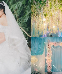 回老家办蒂凡尼蓝婚礼,婚礼花费好便宜
