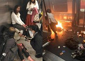 香港地铁发生火灾,乘客烧到掉皮