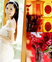 我的复古红金色主题婚礼,美艳又霸气