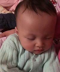 你在我肚子里10个月,在我怀里十个月了,