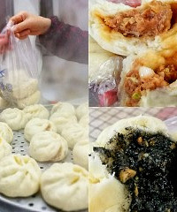 下午2点开卖,不用酵母的老面包子